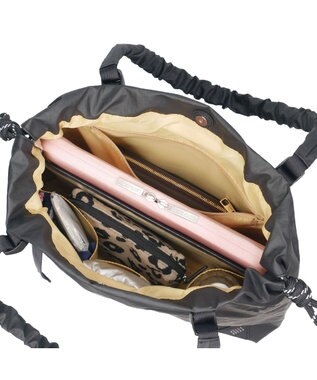 PELLE BORSA 巾着A4トート Wrinkle リンクル 6521 ブラック