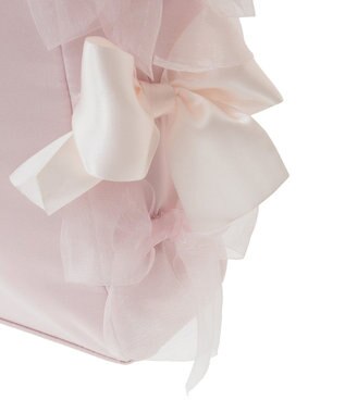 Maison de FLEUR リボンギャザーハンドルトートバッグ Pink