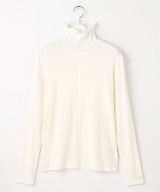 J.PRESS LADIES L タートルジャージー カットソー オフ系