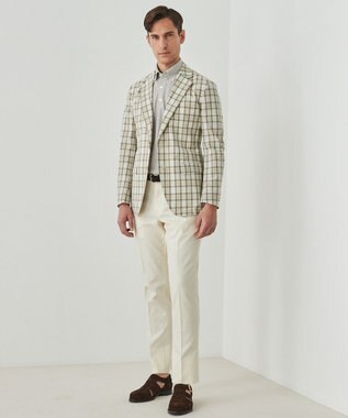 GOTAIRIKU 仕事で着られる綿パン【吸水速乾/ストレッチ/折り目加工】クールマックスコットンパンツ_ノータック（25年モデル） アイボリー/新色