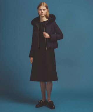 TOCCA 【洗える・消臭】FRILL BLOOM ドレス ネイビー系