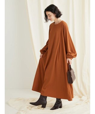 CRAFT STANDARD BOUTIQUE レーヨンデシンドレッシーワンピース Orange