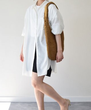 INTER-CHAUSSURES 【CIVICO 93】雑材トートバッグ ベージュ雑材