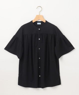 組曲 L 【速乾】ドライタッチ フレア袖トップス ブラック系