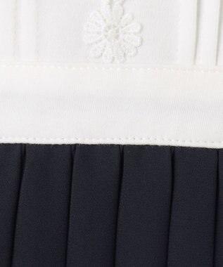 組曲 KIDS 【110-140㎝】グレンチェックジャケット＆プリーツワンピース セット ネイビー×チェック系