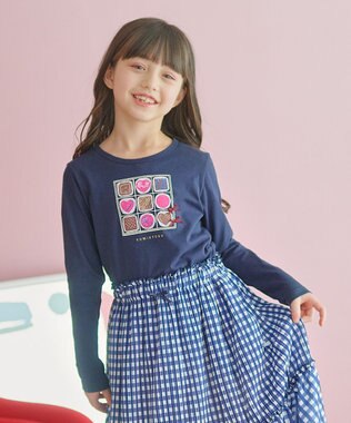 組曲 KIDS 【110-140㎝】チョコレートボックス Tシャツ ブルーベリー系