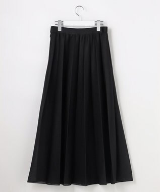 自由区 【上品・きれいめ】シアープリーツ スカート ブラック