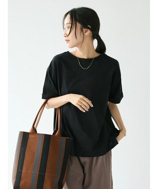 CRAFT STANDARD BOUTIQUE 接触冷感/抗菌防臭/ 前後2WAY半袖スクエアネックTee