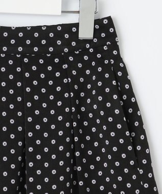 J.PRESS LADIES L 【洗える】ピーチサテン 幾何プリント スカート ネイビー系5