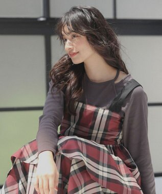 Green Parks ・ＳＵＧＡＲ　ＳＰＯＯＮ　レイヤードライクリブロンＴＥＥ Charcoal Gray