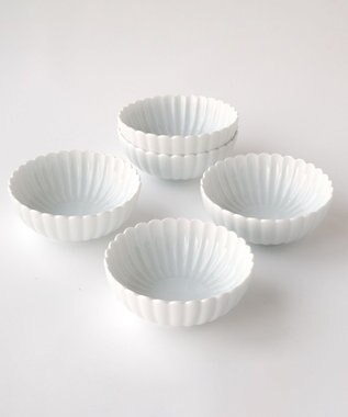 たち吉 【たち吉】白菊 小鉢〈5個〉 美濃焼 ホワイト×ホワイト