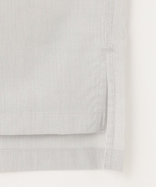 UNFILO MENS 【撥水】 コットンシャツ グレーストライプ