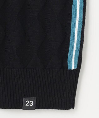23区GOLF 嬉しいセット企画【ニット＋リバーシブルスカート】【WOMEN】 カラーニットアップ ブラック系