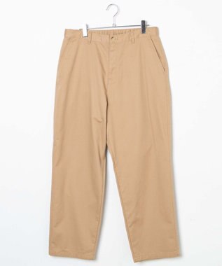 WEGO 【ユニセックス着用ITEM/ウエストゴム/手洗い可】チノイージーワイドパンツ ベージュ