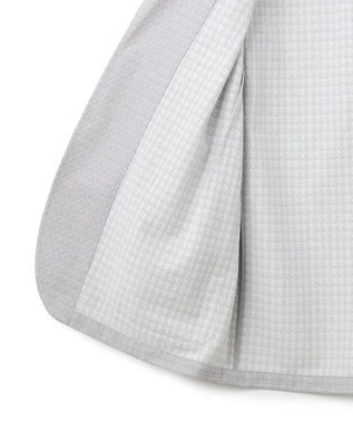 J.PRESS MEN シャツの軽快さ×ジャケットの上品さ【 盛夏対応 / 軽量 / 洗える / 高通気性】千鳥レース サマージャケット ライトグレー系