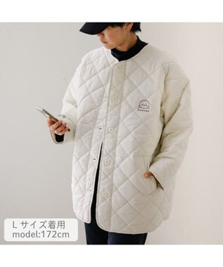 Mother garden しろたん キルティングジャケット ユニセックス 白～オフホワイト