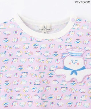 組曲 KIDS 【UVケア】【80-100㎝】シナぷしゅマリン Tシャツ ラベンダー
