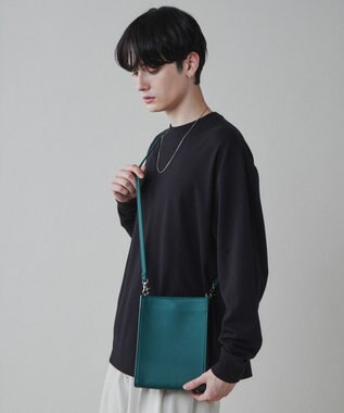 WEGO PUスクエアショルダー ダークグリーン