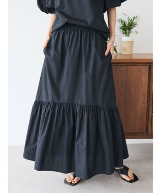 CRAFT STANDARD BOUTIQUE ティアードフレアスカート Black