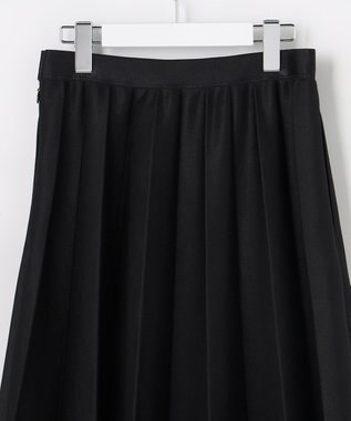 自由区 【上品・きれいめ】シアープリーツ スカート ブラック