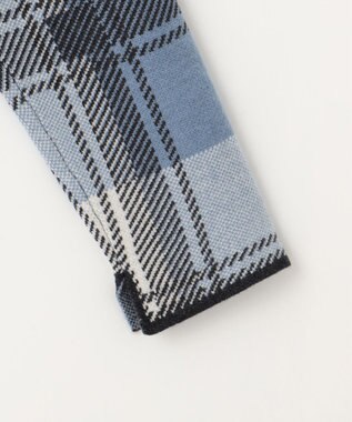 J.PRESS LADIES 【洗える】WOOLY STRETCH PLAID ニット ブルーチェック系