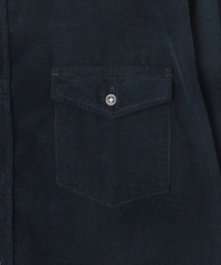 JOSEPH ABBOUD 【ストレッチ】コーデュロイ シャツ ネイビー系