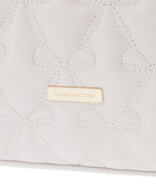 Maison de FLEUR リボンキルティングキャリーオントート Light Pink