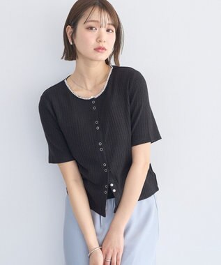 earth music&ecology チェーンリブラメカットソー