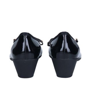 Bridget Birkin ＜3E＞【Bridget Birkin Walk】コーナーパーツリボンウォーキングパンプス ブラックエナメル