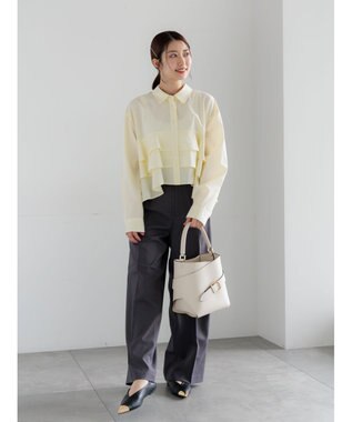 Te chichi メランジツイルワイドパンツ《2026 spring catalog item》 グレー