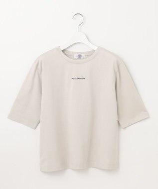 J.PRESS LADIES L ロゴ Tシャツ グレージュ系