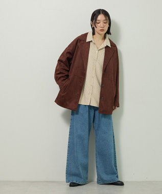 Green Parks フェイクレザージャケット Brown