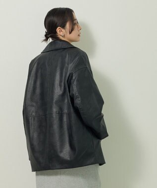 Green Parks フェイクレザージャケット Black