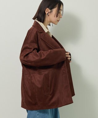 Green Parks フェイクレザージャケット Brown