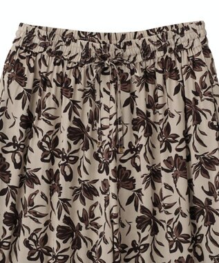 YECCA VECCA アートプリントスリットワイドパンツ Multi