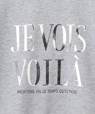 UNFILO L 【吸水速乾/UVケア】ハーフスリーブ ロゴSWEAT グレー