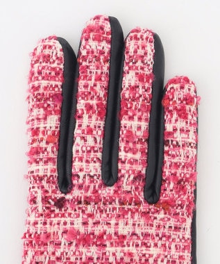 TOCCA TWEED GLOVE 手袋 レッド系