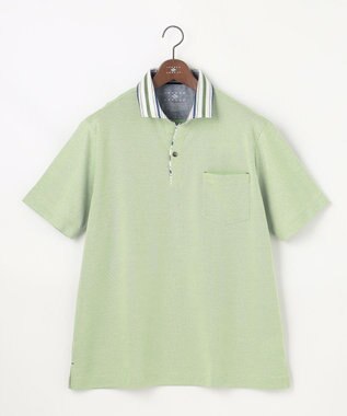 JOSEPH ABBOUD 【キングサイズ・愛されて21年！オーガニックコットン使用】ダディ ポロシャツ ライトグリーン系