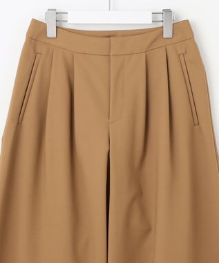 自由区 【カトリエムブーケ】Belle forme スーパーワイドパンツ キャメル