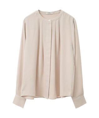 earth music&ecology フロントタックブラウス Beige