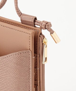 ANY ウォレットスマートフォンポシェット キャメル