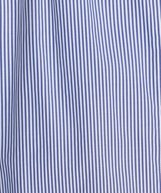 Feroux 【洗える】バンドカラーパールボタン ブラウス スカイブルー系1