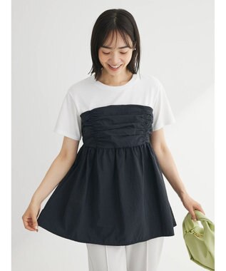 Green Parks ミディ丈ビスチェドッキングプルオーバー Black