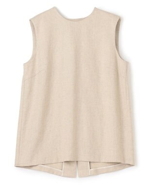 BEIGE， CAROLE / クルーネックブラウス Sand×Slate