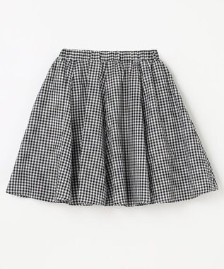 ANY KIDS シャンブレーライクスカート ブラック×ギンガム