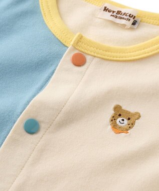 MIKI HOUSE HOT BISCUITS 【80-120cm】【Everyday Series】天竺素材 ワンポイントカーディガン マルチカラー