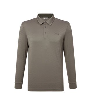 DAKS 【DAKS GOLF】冷感テクスチャ長袖ポロ ベージュ