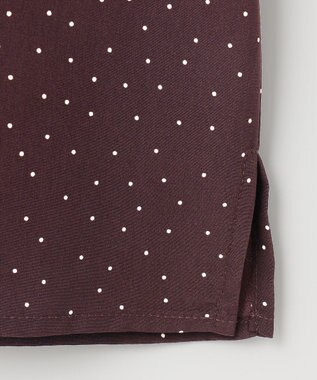 J.PRESS LADIES 【洗える】フェミニッシュパウダー dots ボウタイ ブラウス ワイン系5