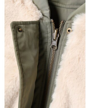 CRAFT STANDARD BOUTIQUE リバーシブルファーブルゾン Khaki