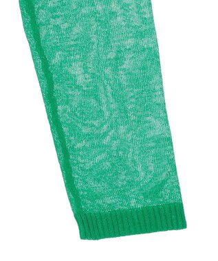 Green Parks ・ＡＮＤＳＥＡＲＣＨ　コード刺繍シアーニット Green